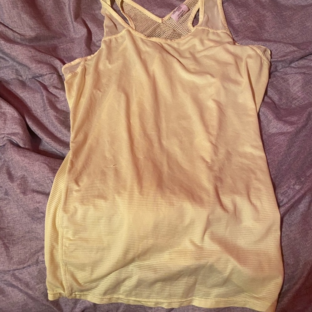 neon yellow workout top